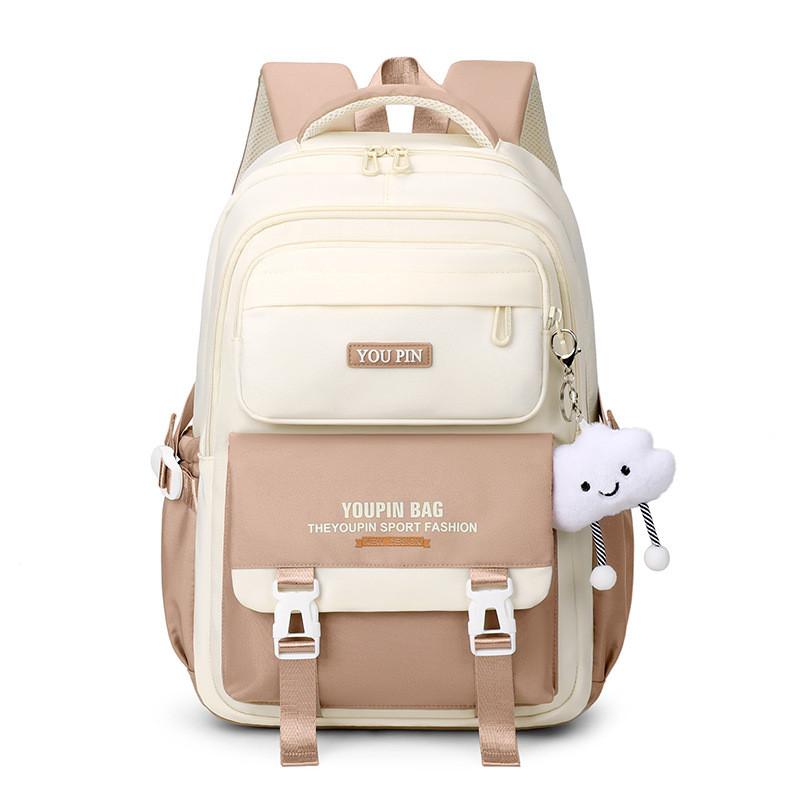 Letter Backpack Printed Large Capacity Anti Splashing Water Student Schoolbag