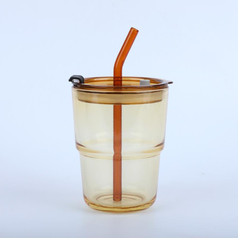 Bambusbecher Kreativer Wasserbecher Heim Glasbecher Büro Isolierter Strohbecher Ins Stil Große Kapazität Kaffeetasse