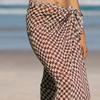 SURFEA CHECKERED SARONG_BROWN