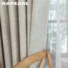 1PC NAPEARL Light Luxury Retro Solid-color Gray Fully Blackout Curtains for Bedroom Living Room Balcony Window for Home Decor