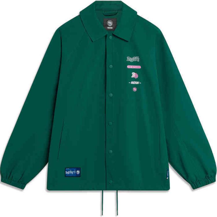 Li-Ning Badfive Series Comfortable Loose Printed Jacket Men Jackets Lush-Green AJDU201-4