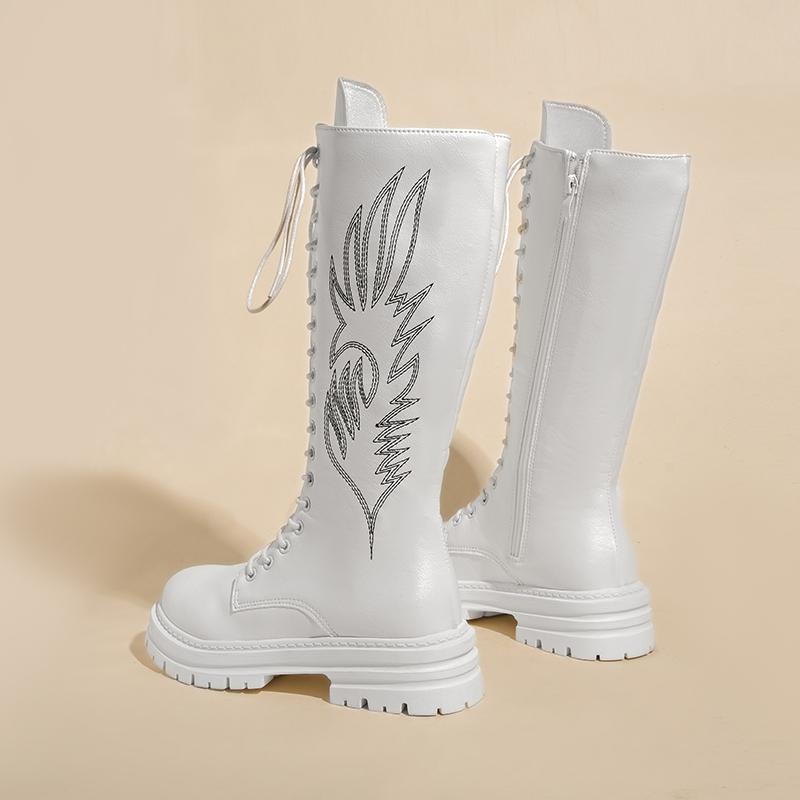 Fashion 2025 Fall/Winter New Inside Heightened High Boots Women's Knee-Free Platform High Boots