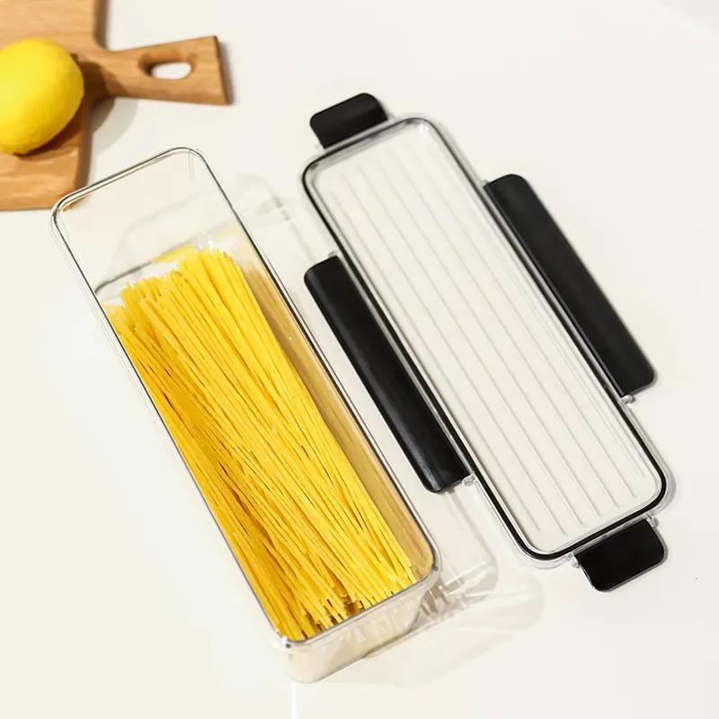 Noodle Storage Box Food Grade Storage Container Canned Spaghetti Hanging Noodles Box Sealed Jar For Whole Grains And Cereals YLE606