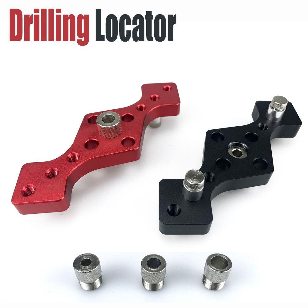 Adjustable Drill Positioner Aluminum Construction Drill Guide Kit Dowel Drilling