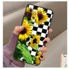 Checkerboard Sunflower Case For Samsung Galaxy A56 A16 A26 A36 A06 A52 A53 A33 A13 A34 A54 A14 A15 A35 A55 A22 A32
