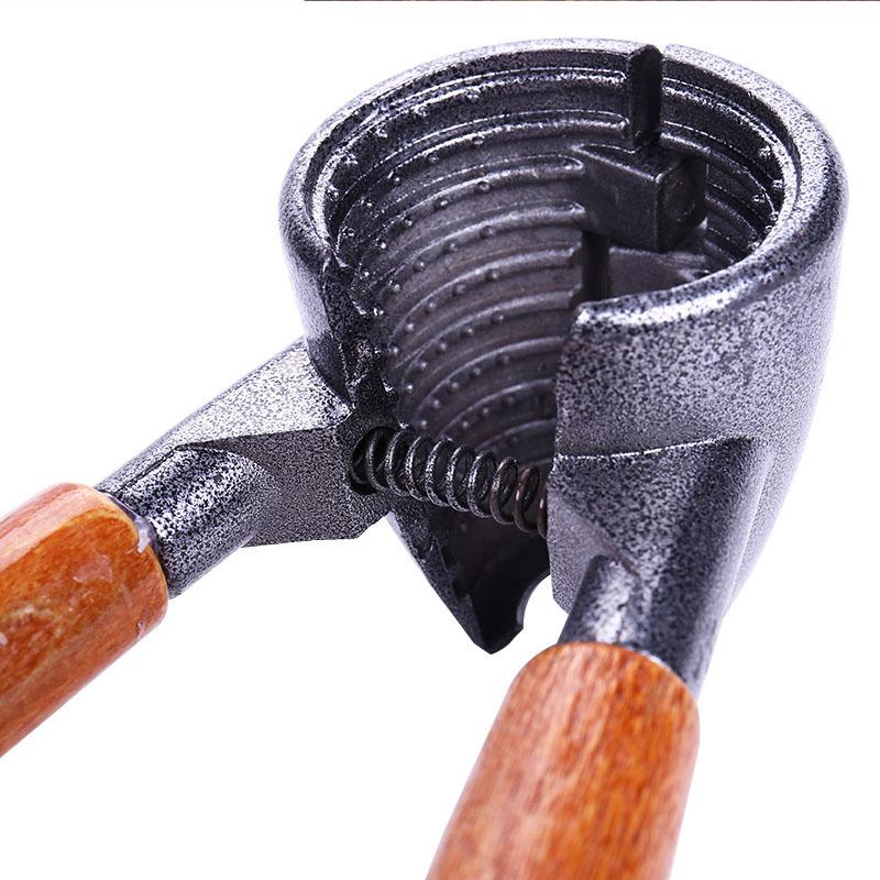 Otvírák na skořápky pro domácnost, sušené ovoce, stříhání vlašských ořechů, kleště na ořechy ze slitiny zinku, nástroje na loupání vlašských ořechů, spony na ořechy trychtýřového typu