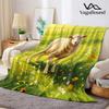 Cute Sheep Lamb Farm Flannel Blanket Warm Soft Halloween Christmas All-Season Couch Decorative Cozy Warm Gift