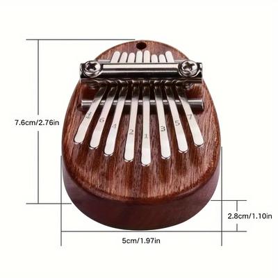 1 Piece 8-Key Mini Kalimba - Cute Water Drop Portable Thumb Piano with Exquisite Gift Box