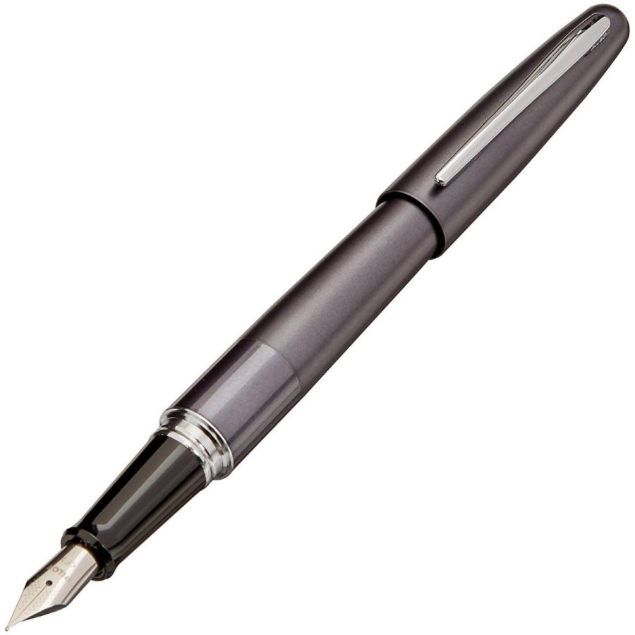 Pilot Cocoon Fountain Pen Metallic Gray Medium Nib FCO-3SR-MGY-M