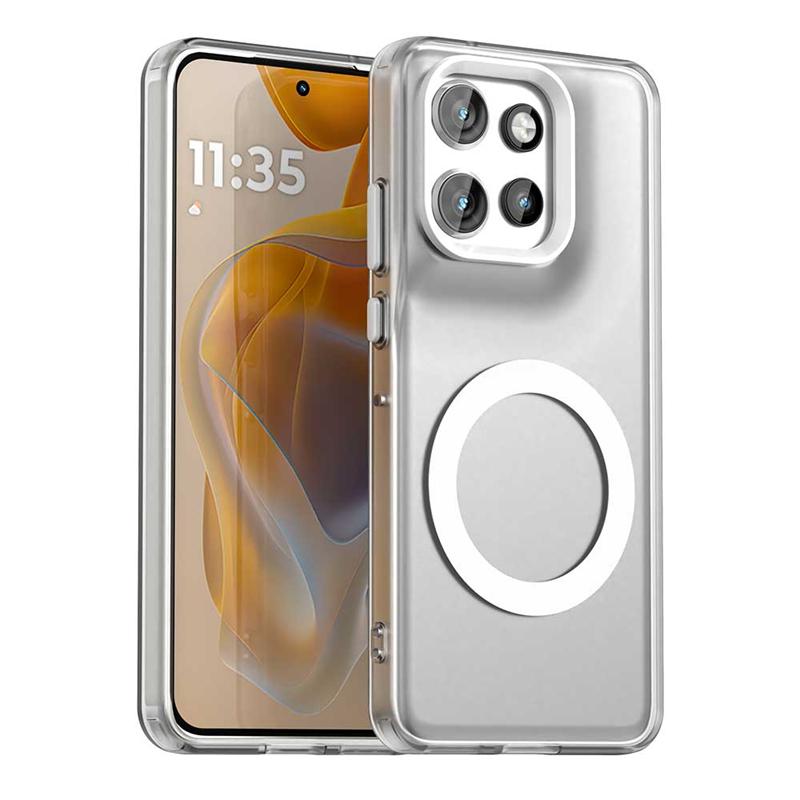 Transparent Case For Motorola Moto S50 Case For Moto S50 5G Magnetic Adsorption Wireless Charge Back Cover For Moto S50 Case