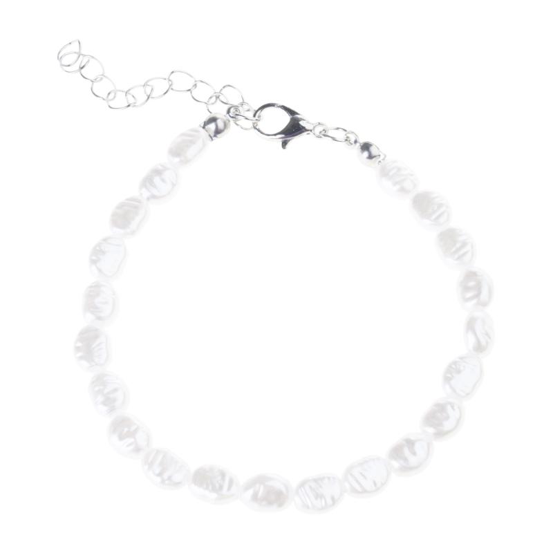 Imitation Pearls Necklace Artistic Crafted Faux Pearls Necklace Bracelet For Contemporary Fashion Statement