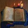 Green Book Faux Leather Design Elaborate Layout Spell Information Colorful Illustration Collection Charmed Book of Shadows Home Supply
