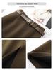 Woolen High-Waist A-Line Midi Skirt for Women - Winter 2025 Collection