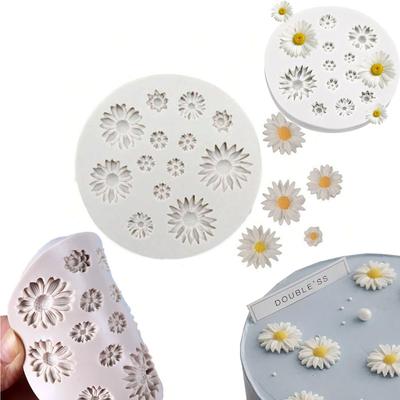3D Daisy Silicone Molds DIY Fondant Craft for Cake Candy Chocolate Sugarcraft Dessert Pastry Decoration Kitchen Baking Tools
