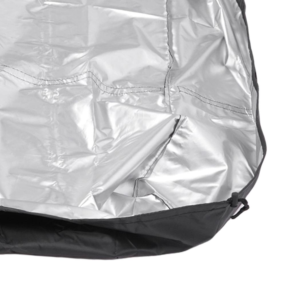 Car Top Rack Cover 420D Silver Coated Oxford Fabric Rainproof Dust Proof Car Top Luggage Rack Cover for Outdoor Travel