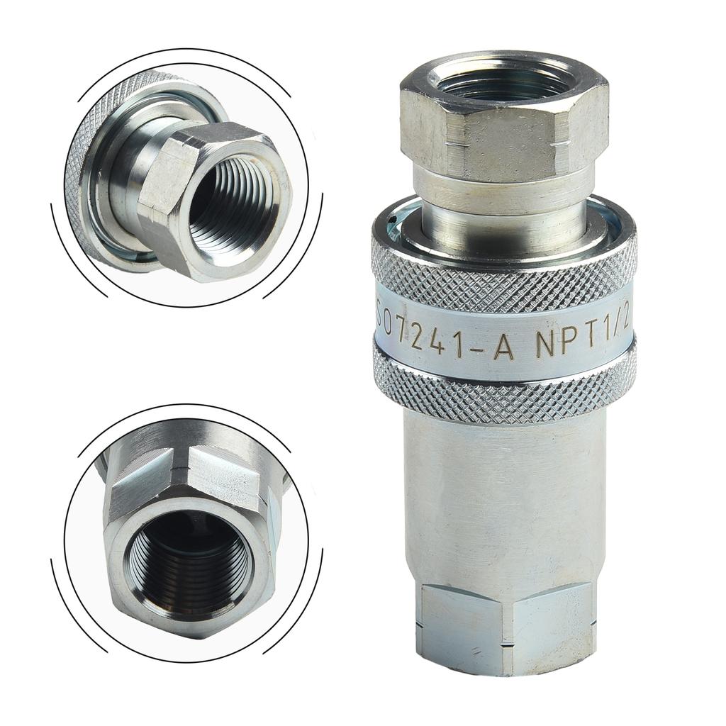 1 Set Release Fitting Carbon Steel Internal Thread Pneumatics