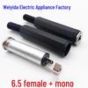 6.5mm Two-Core Female Audio/Video Solder Connector for 6.35 Mono Plug