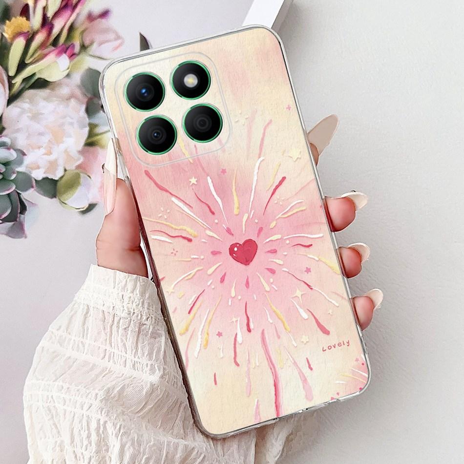 For Honor X8b Elegant Floral Butterfly Phone Case For HonorX8b X 8B 4G LLY-LX1 LLY-LX2 LLY-LX3 Soft Silicone TPU Cases