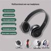 P47 Wireless Bluetooth Noise-Cancelling Over-Ear Headphones with Long Battery Life and Foldable Design for Sports