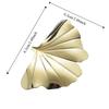 4pcs 304 Stainless Steel Chopstick Pillow Rust-proof Pen Rack Ginkgo Leaf Chopsticks Holder  Canteen