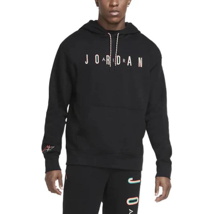 Jordan Sweatshirts Men's Black Hooded Moderate Regular CK9568-011