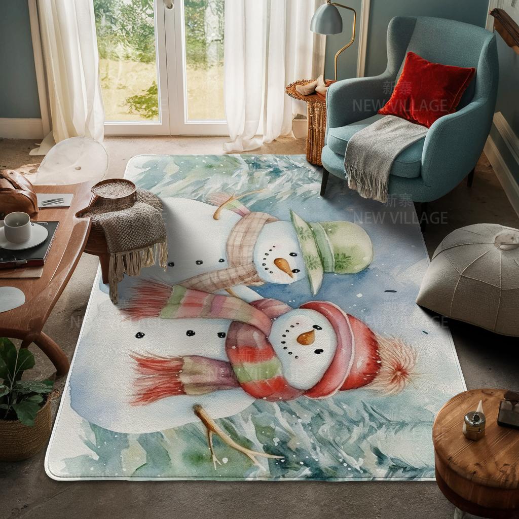 Koberec ke vchodu do domu Rohožka ke dveřím do domu Obývací pokoj Vana Koupelna Protiskluzové koberce s absorpcí vody vana Veselé Vánoce zima