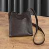 Simple Solid Color Genuine Leather Women Bag Natural Soft Cowhide Vintage Versatile Shoulder & Crossbody Bags