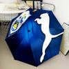 Huddersfield Football Crest Automatic Folding Umbrella - 8-Rib Travel Umbrella with Auto Open/Close & Portable Gifts for Holidays or Birthdays