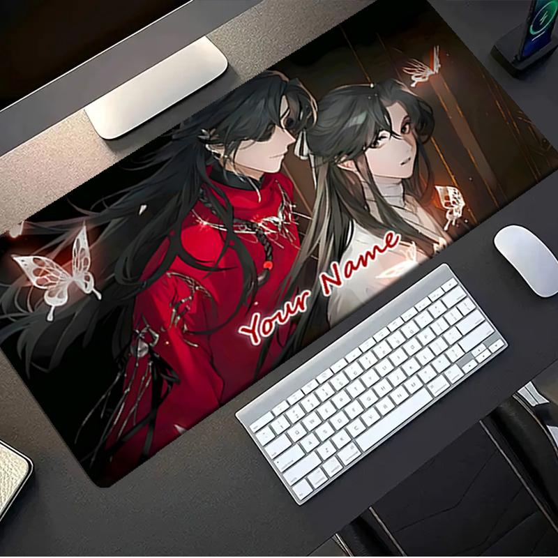 1PC Custom Name Butterfly Dreams Night Mouse Pad, Keyboard and Mouse Desk Pad, for Computer Notebook  Birthday Gift For Any Room Or Office