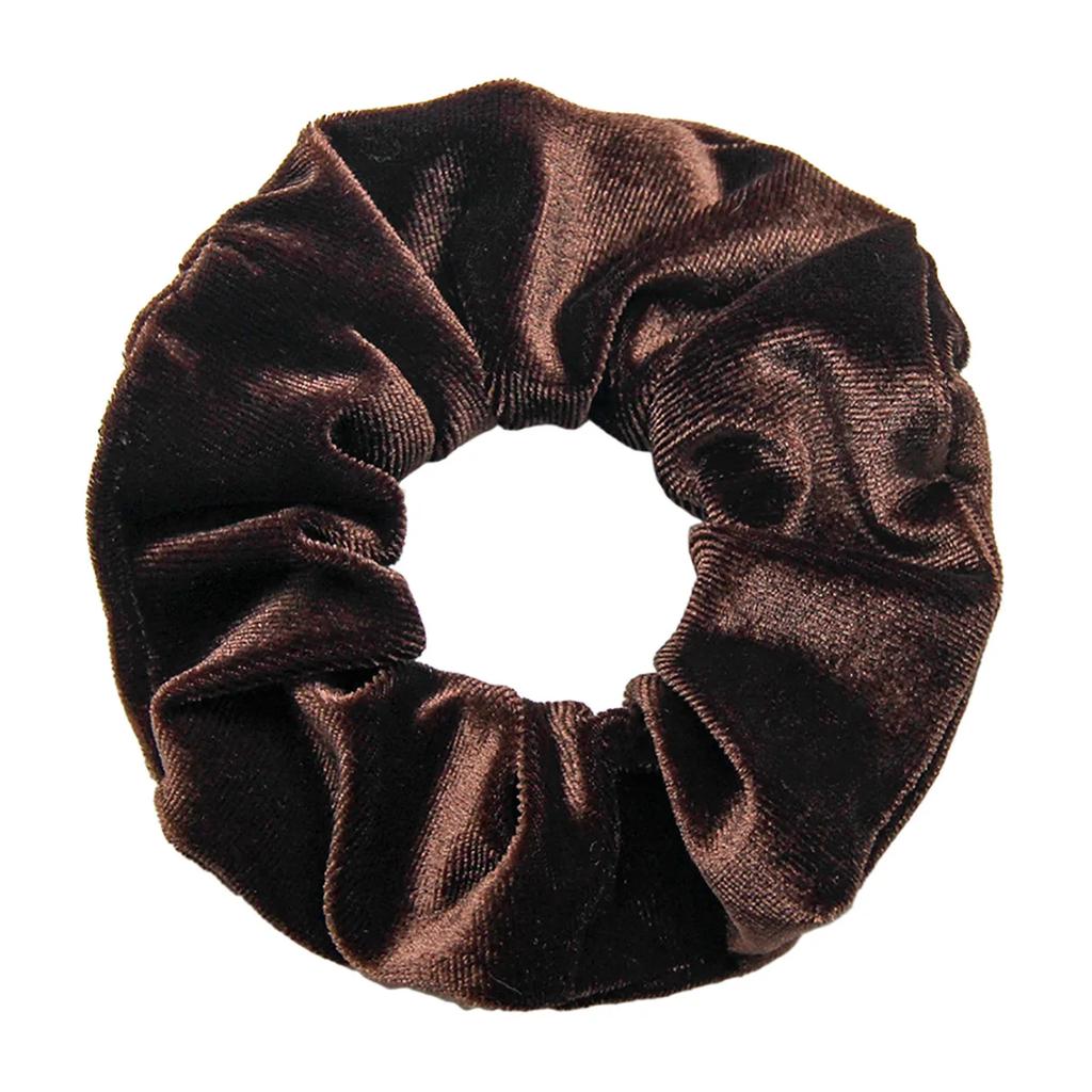 45 Colors Large Vintage Velvet Scrunchies Girls Elastic Hair Bands Ponytail Holder Ties Rubber Bands Fashion Women Accessories