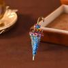 Luxury Rhinestone Bow Umbrella Brooch: Elegant Flower Design, Anti-Exposure