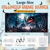 Halloween Garage Door Cover 16 x 7 FT, Scary Pumpkin Backdrop Banner