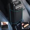 2025 Car Armrest Mat Wave Embroider PU Leather Center Console Arm Rest Protection Cushion Auto Armrests Storage Box Cover Pad