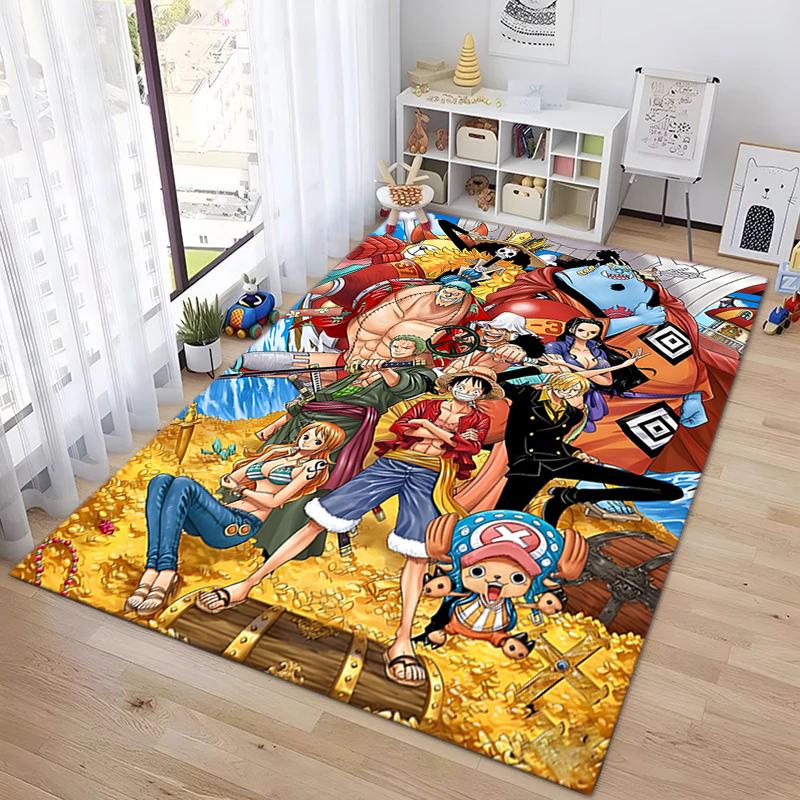 Starring the Japanese Cartoon ONE PIECE Monkey D. Luffy Carpet Is Suitable for Living Room and Bedroom Doormats Office Balcony Decorative Carpet V20