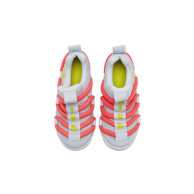 Nike Novice Abrasion Resistant Low top Sports Casual Shoes Gray Red Children Aged 3 7 Years Old AQ9661-009