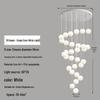 Modern Minimalist Moon Planet Staircase Pendant Chandelier for Duplex Villa Living Room