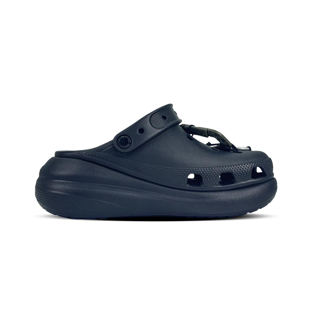 Crocs Crush Clog EVA Classic Crush Sentu Outdoor Trend Street Unique Punk Style Hole Shoes Unisex Black