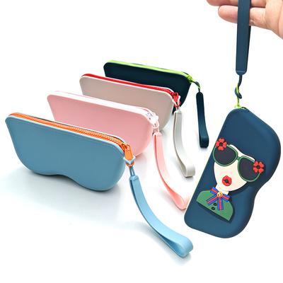 Fashion Portable Multifunctional Glasses Bag Waterproof Dustproof Coin Purse Silicone Small Items Bags Glasses Case for Travel