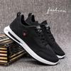 2025 Spring Men's Leather Casual Sports Shoes, Korean Style Versatile Dad Sneakers, Running & Student Footwear