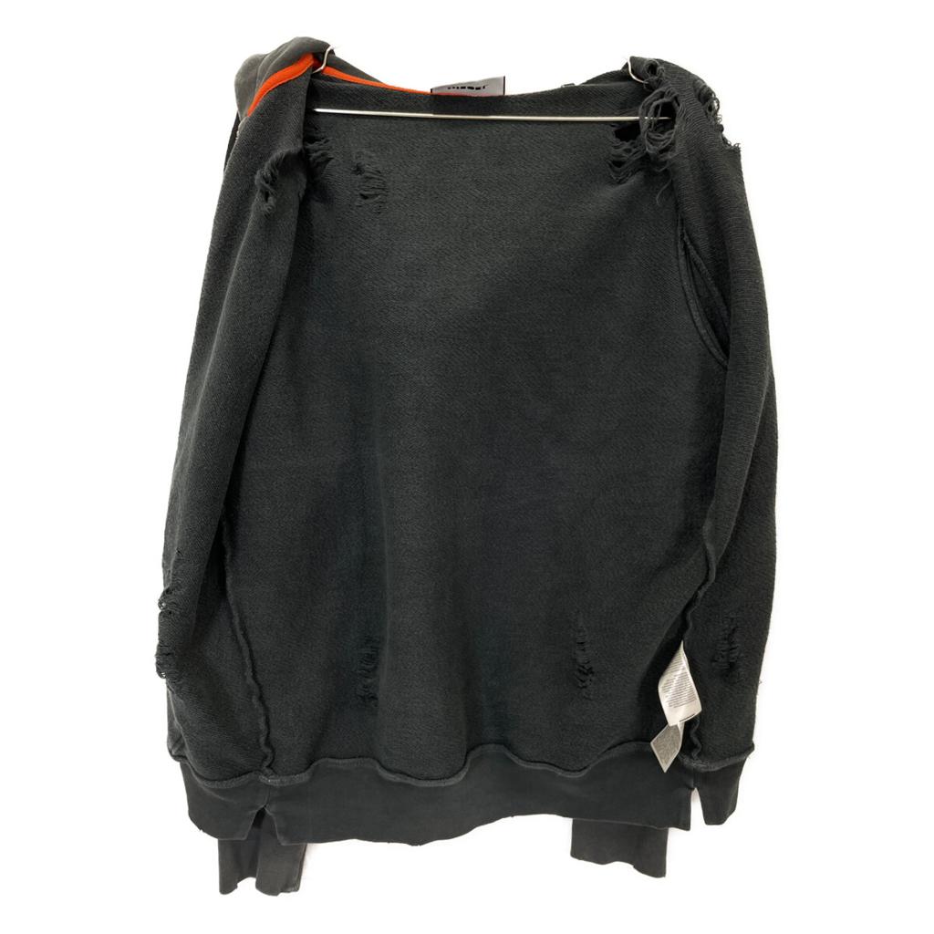 DIESEL BG000014 Gray Damaged Zip-Up Parka Jacket S grayUsed