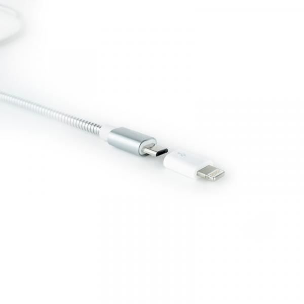 Câble USB - NANOCABLE - 10.10.4100 - Lightning - Micro USB - Blanc