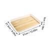 Stackable Plastic Serving Tray Wood Grain Food Trays for Eating Anti-Slip Coffee Tea Tray Serving Dishes Kitchen Tableware
