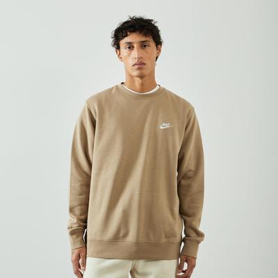 Nike Club Crew Sweatshirt Cotton Khaki