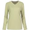 Shop   Women SofT V Neck Inner Long sleeVe T shirT Dai Wsh 1111 Grey