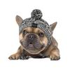 Warm Pet Dog Knitted Hat Windproof Headwear for Autumn Winter French Bulldog Hat for Dogs Chihuahua Hat Fluffy Ball Pet Hat