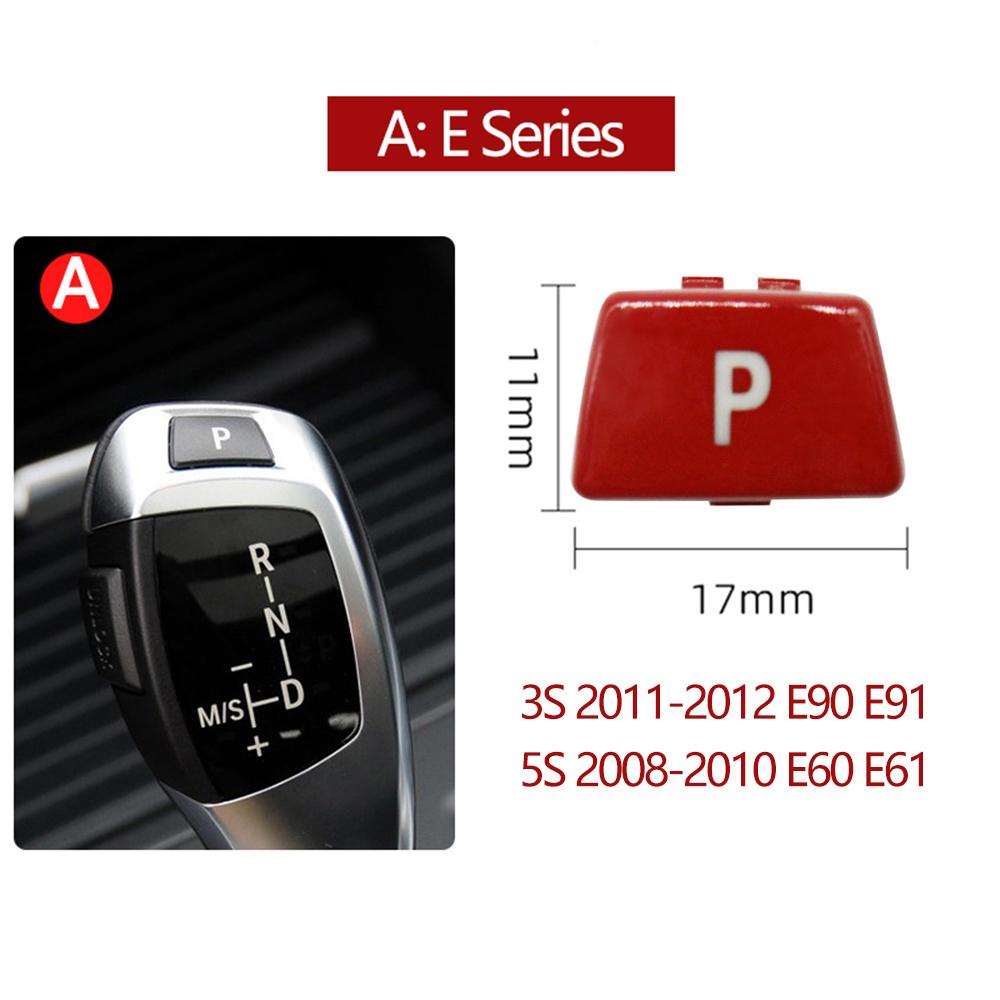 Gear Shift Knob Auto Parking P Button Cover For BMW 3 5 7 X3 X4 X5 X6 Series E60 E90 F30 F10 F01 F02 F25 F26 G30 G11 G12