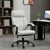 Siège de bureau, fauteuil de direction ergonomique avec repose-pieds réglable en hauteur, gris clair