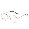 Unisex Polygonal Titanium Eyeglass Frame for High Prescription Myopia with Anti-Blue Light (Model 2275)