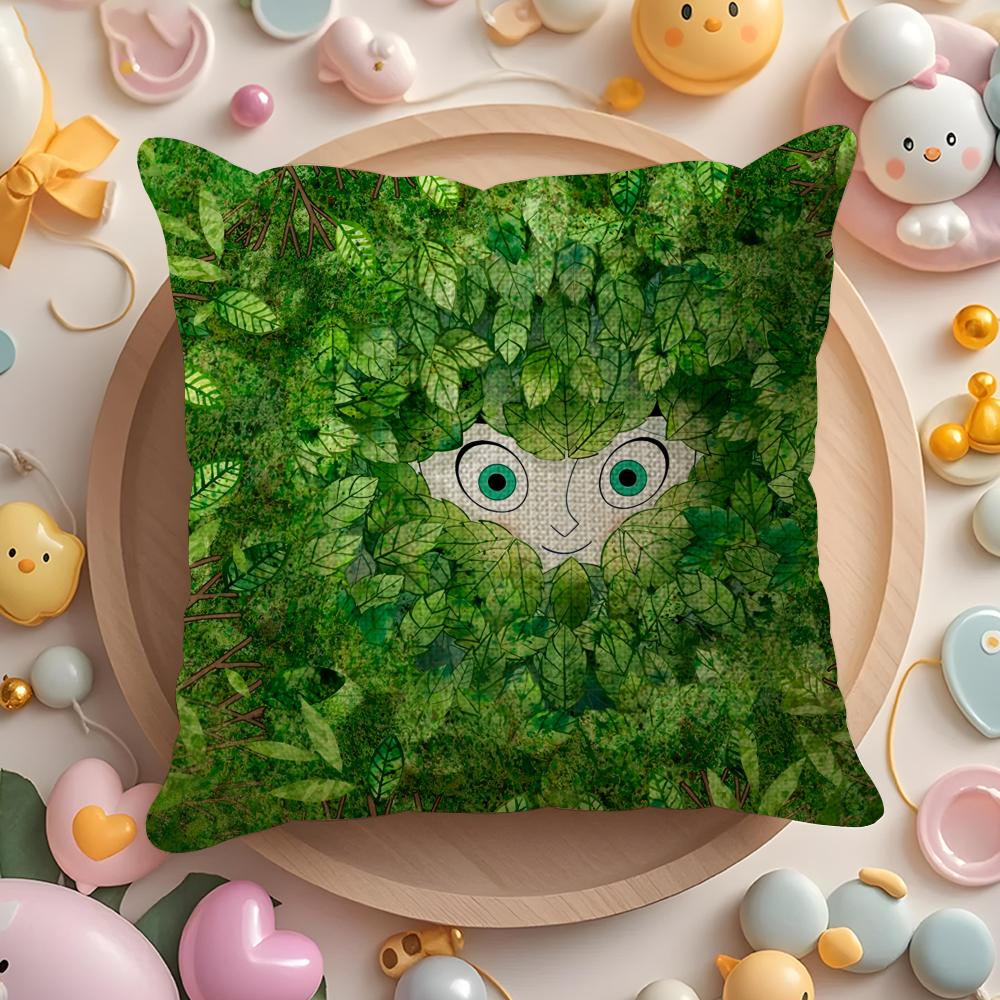 Cartoon Movie TThe Secret of Kells Pillow Case Pattern Printed Pillowcase for Living Room Sofa Cushion Cover Bedroom Decor