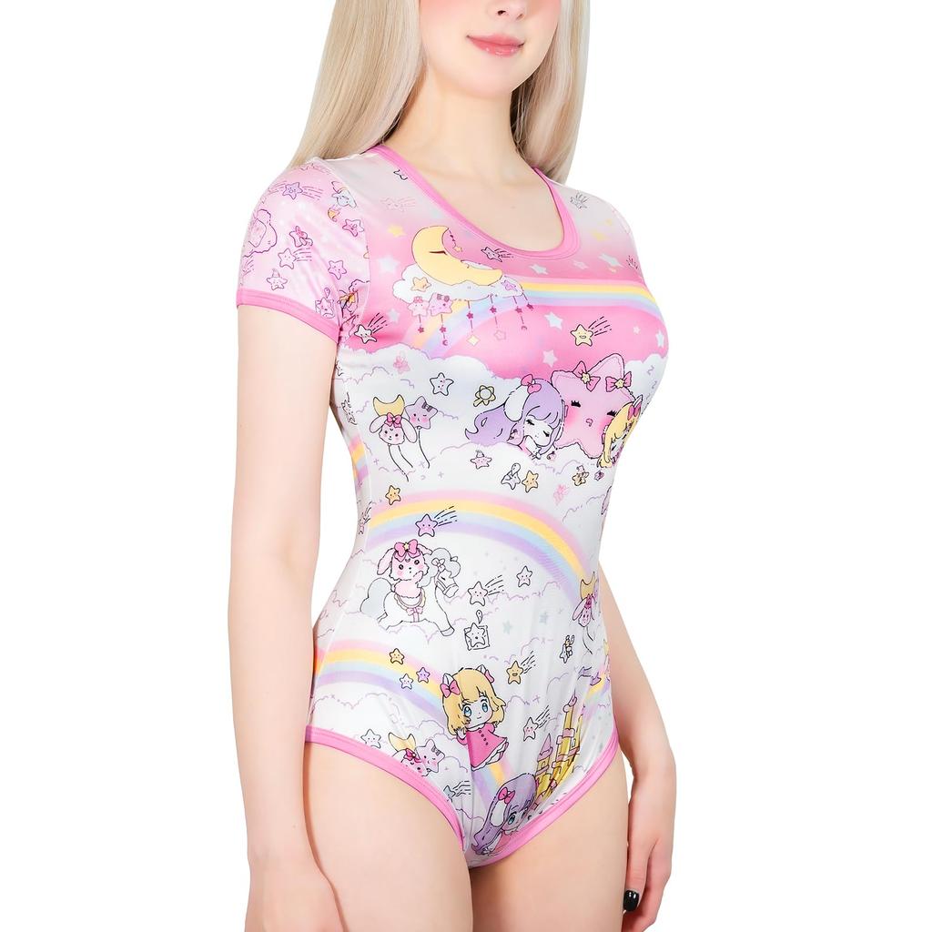 [LittleForBig] Adult Romper Pajamas [Little Fairies from Dreamland] Smooth and Silky Bodysuit, Size XL